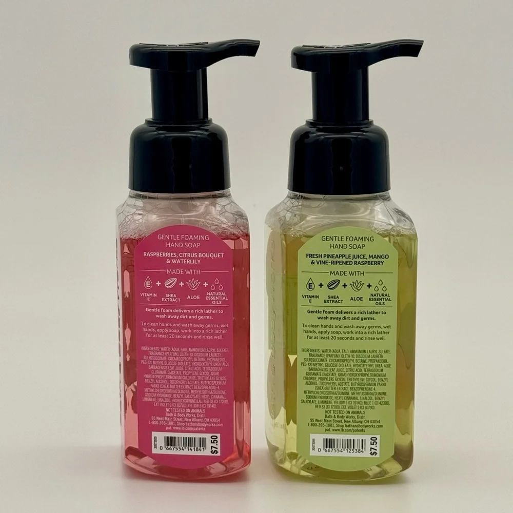 Bath & Body Works Tropical Hand Soaps White Raspberries & Pineapple Mango NWT